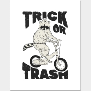 Trick Or Trash - Helloween Raccoon Posters and Art